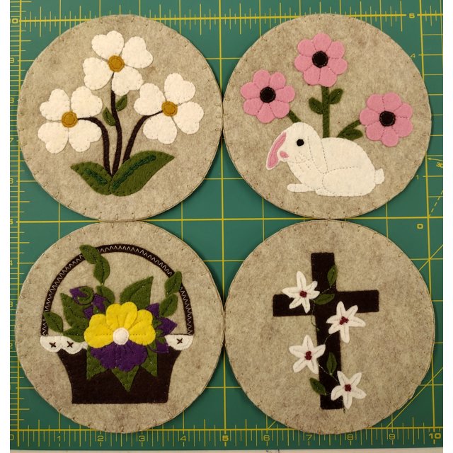 Spring DIY Coasters | Craft Pattern for Adults | DIY Coasters Pattern ...