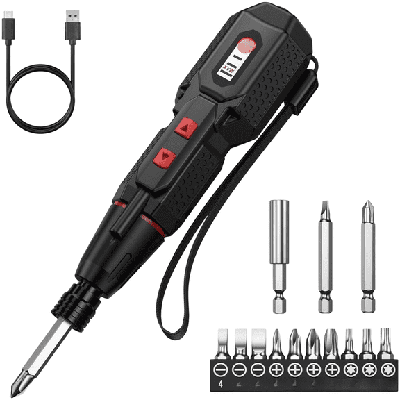 Spring DIY Screwdriver 42V Screwdriver Compact Cordless Screwdriver Set Drill Bit 13 Drill Bits Included Efficient Performance