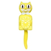 Spring Daffodil Kit Cat Clock 15.5 Yellow Full Size Kit-Cat Klock with Moving Eyes and Tail Retro Style
