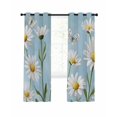 thumbnail image 1 of Spring Daisy Blackout Curtains for Bedroom Living Room, White Flowers Butterfly 54 In Long Thermal Insulated Room Darkening Drapes Grommet Window Treatments, 42 x 54 In, 1 of 9