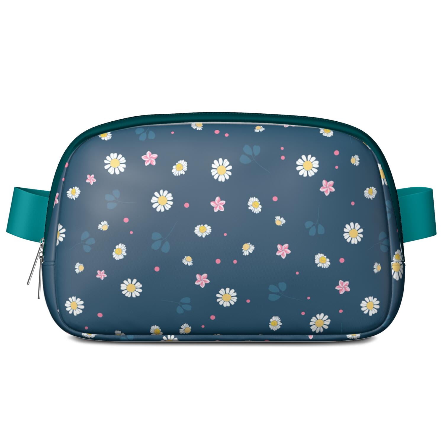 Spring Daisy Fanny Pack – Vintage Boho Flower Waist Bag with Cute Yellow Floral Print for Seasonal Festivals & Travel
