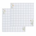 thumbnail image 1 of Spring Daisy Floral Kitchen Dish Towels for Drying Dishes Set of 2, Yellow Plaid Summer Botanical Waffle Weave Microfiber Hand Tea Bathroom Towels Quick Dry & Absorbent Towel 12x12, 1 of 7