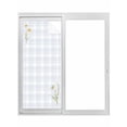 thumbnail image 1 of Spring Daisy Floral Window Privacy Film, Yellow Plaid Summer Botanical Static Cling UV Sun Blocking Tint Film Heat Control Windows Films for Bedroom Bathroom, Window Stickers 35.4"x78.7", 1 of 8