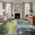 thumbnail image 1 of Spring Daisy Flowers Area Rug 5x8 Washable Rug Non Slip Green Tree Leaves Forest Natural Scenery Large Area Rug Soft Stainresistant Indoor Floor Carpet for Living Room Bedroom Home Office Dining Room, 1 of 8