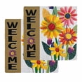 thumbnail image 1 of Spring Daisy Kitchen Dish Towels for Drying Dishes Set of 2, Brown Modern Abstract Art Dots Floral Waffle Weave Microfiber Hand Tea Bathroom Towels Quick Dry & Absorbent Towel 12x12, 1 of 7