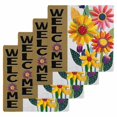 thumbnail image 1 of Spring Daisy Kitchen Dish Towels for Drying Dishes Set of 4, Brown Modern Abstract Art Dots Floral Waffle Weave Microfiber Hand Tea Bathroom Towels Quick Dry & Absorbent Towel 12x12, 1 of 7