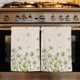 thumbnail image 1 of Spring Daisy Kitchen Towels Set of 4, Farmhouse Vintage Botanical Blossom Florals Absorbent Dish Towels for Kitchen, Microfiber Hand Towel, Quick Drying Tea Towel for Cleaning Decorative Dishcloths, 1 of 7