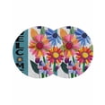 thumbnail image 1 of Spring Daisy Round 13 Inch Placemats Set of 2, Turquoise Modern Abstract Art Dots Floral HeatResistant Non Slip Place Mats for Dining Table, Wipeable Braided Kitchen Table Mats for Housewarming, 1 of 9