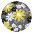 thumbnail image 1 of Spring Daisy Round Tablecloth with Elastic Edge, Easy Care Fabric Cover for Kitchen and Garden, Fits 44-52 Inch, 1 of 7