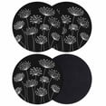 thumbnail image 1 of Spring Dandelion Coasters Set of 4, Absorbent Coasters for Drinks, Modern Country Flower Black White Coaster for Desk Coffee Table Protection, Home Decor House Warming Gifts 4", 1 of 8