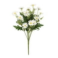 thumbnail image 1 of Spring Decor Clearance Qianduo Artificial Large Daisy Plants Flowers Faux Silk Wildflowers Bouquet Outdoor for Home Decor Indoor Outside Garden Front Porch Decoration White, 1 of 8
