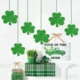 thumbnail image 1 of Spring Decor, St. Patrick's Day Party Decor Clover Banner Garland - 6 Leaves, 1 of 7