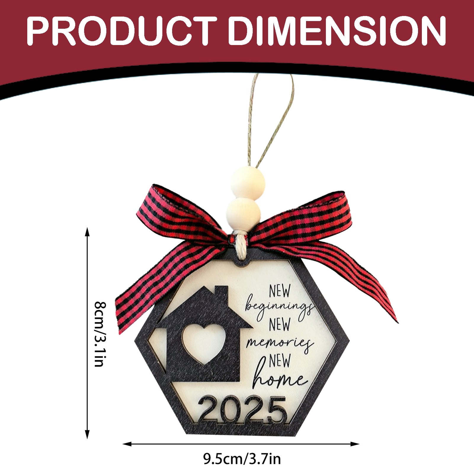 Needlepoint Ornament - Our New Home 2025