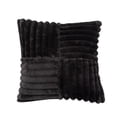 thumbnail image 1 of Spring Decoration Throw Pillow Covers 18x18 Inch Set of 2 Faux Fur Soft Fluffy Velvet Cushion Case Farmhouse Home Decor for Couch Bed Sofa Living Room, Black, 1 of 6