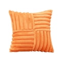 thumbnail image 1 of Spring Decoration Throw Pillow Covers 18x18 Inch Set of 2 Faux Fur Soft Fluffy Velvet Cushion Case Farmhouse Home Decor for Couch Bed Sofa Living Room, Orange, 1 of 6