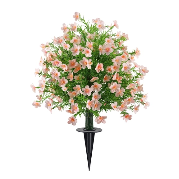 Spring Decorations Artificial Flowers. Elegant Realistic Artificial Flowers with Green Leaf Spring Decorations for Home, Delicate Artificial Flowers for Home Festival Spring Decor
