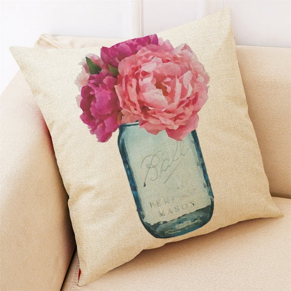 Spring Decorations for Home - Spring Pillow Covers 18x18, Outdoor Pillow Covers Spring Home Decor Cushion Cover Spring Throw Pillowcase Covers Clearance