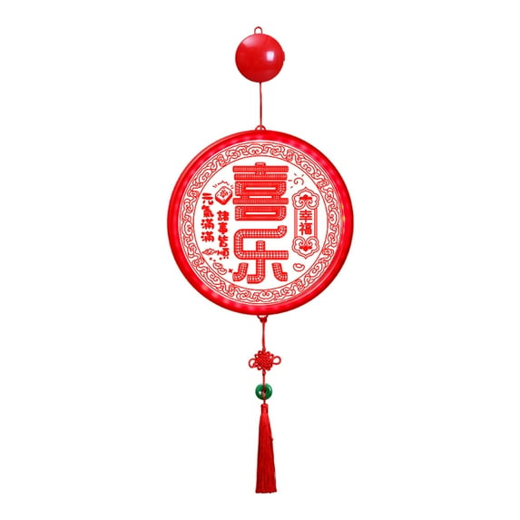 Spring Decorations for Home Led Chinese Knot Hanging Ornament with Light Up for Wall Door Window Spring Festival Decor