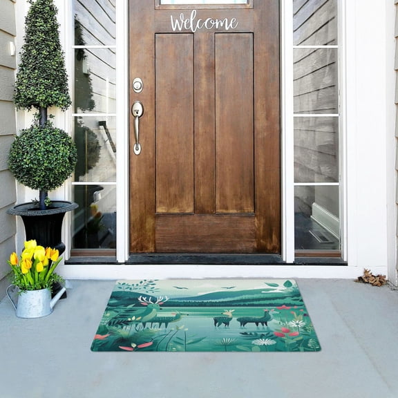 Spring Deer Versatile Absorbent Door Mat, Non-Slip, Easy to Clean 32''x20''