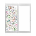 thumbnail image 1 of Spring Dinosaurs Window Privacy Film, Farmhouse Botanical Floral Watercolor Static Cling UV Sun Blocking Tint Film Heat Control Windows Films for Bedroom Bathroom, Window Stickers 35.4"x78.7", 1 of 8