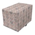 thumbnail image 1 of Spring Dog Crate Cover, Birds and Floral Hearts Spreading Fresh Vibes, Easy to Use Pet Kennel Cover Small Dogs Puppies Kittens, 7 Sizes, Pale Salmon Sky Blue, by Ambesonne, 1 of 1