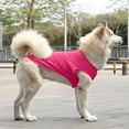 thumbnail image 1 of Spring Dog Shirt Sleeveless Puppy Cotton Dog Shirts Breathable Pet Apparel Tank Top Colorful Puppy Sweatshirt Clothes for Small Medium Dogs(Hot Pink,XS), 1 of 3