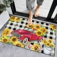 thumbnail image 1 of Spring Door Mat,Farmhouse Truck Sunflower Indoor Outdoor Non-Slip Doormat,Entryway Front Porch Spring Summer Welcome Door Mat for Entrance Decor,24" x 36", 1 of 5