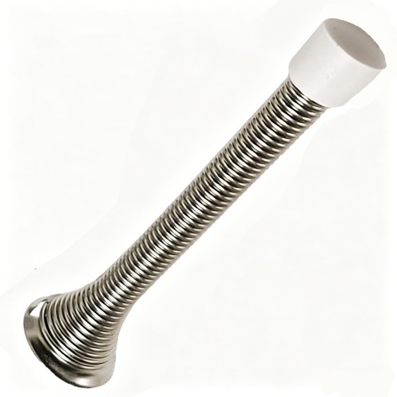 Spring Door Stop, Flexible Bendable Door Stopper with Rubber Tip, Adjustable Spring Door Stop for Home & Office Doors