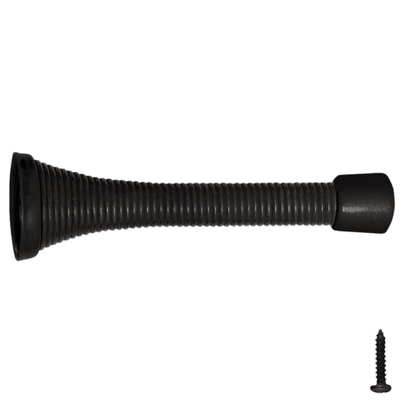 Design House 10-Pack Spring Door Stop Wall Protector with Rubber Tip, Oil Rubbed Bronze