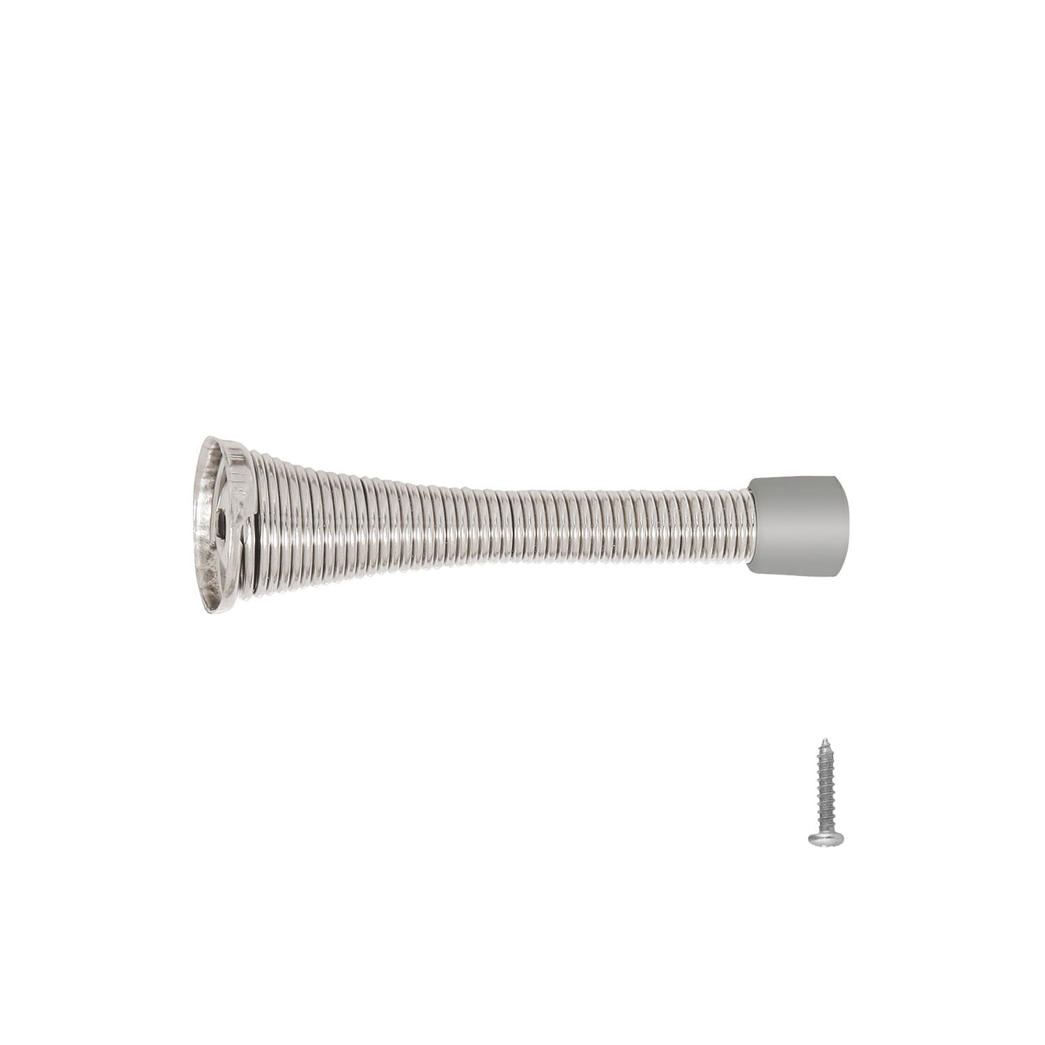 Design House 10-Pack Spring Door Stops with Rubber Tips, Satin Nickel