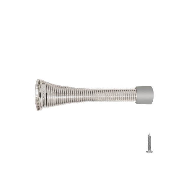 Design House 10-Pack Spring Door Stops with Rubber Tips, Satin Nickel