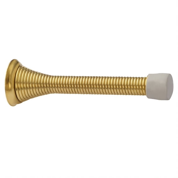 Design House 20-Pack Spring Door Stop Wall Protector with Rubber Tip, Polished Brass