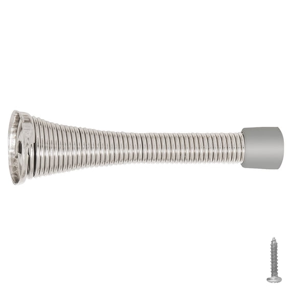 Design House 20-Pack Spring Door Stop Wall Protector with Rubber Tip, Satin Nickel