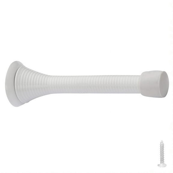 Design House 10-pack Spring Door Stop Wall Protector with Rubber Tip, White