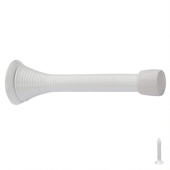 Design House 20-Pack Spring Door Stop Wall Protector with Rubber Tip, White