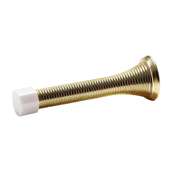 Spring Door Stopper Flexible Wall Mount Door Stop with Rubber Bumper Heavy Duty Tip Metal Door Protector for Home, Office & Commercial Use