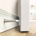 thumbnail image 1 of Spring Door Stopper Silver 3Pc Doorstop, 3 X Spring Gate Stop Doorstop, Silver, 1 of 4