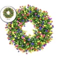 thumbnail image 1 of Spring Door Wreath, Outdoor Wreaths Weatherproof, Colorful Cottage Wreath, Decor for Home, Farmhouse, Spring, Summer, Fall, All Seasons, 1 of 4