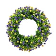 thumbnail image 1 of Spring Door Wreaths for Front Door Outside Colorful Leaf Wreath Plastic Spring and Summer Decoration Gate Pendant, 1 of 5