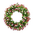thumbnail image 1 of Spring Door Wreaths for Front Door Outside Colorful Leaf Wreath Plastic Spring and Summer Decoration Gate Pendant, 1 of 5