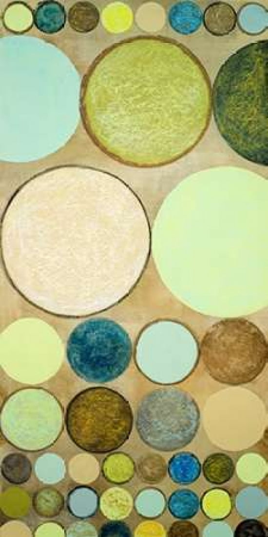 Spring Dots II Canvas Art - Michael Marcon (10 x 20)
