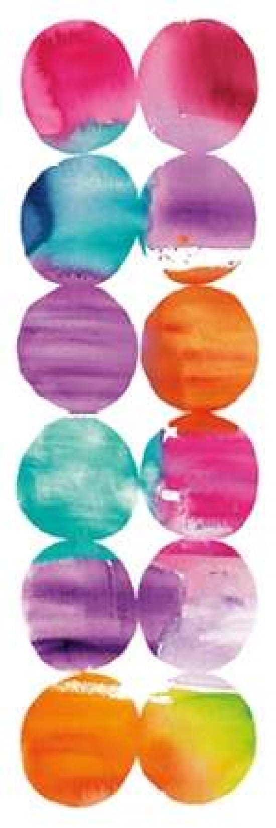 Spring Dots Panel I Canvas Art - Elyse DeNeige (12 x 36)