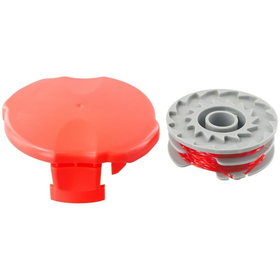 Spring Double Autofeed Spool and Line Spool Cap Cover Replacement Compatible with For Flymo CTXT25 EIT23 and ET23 Trimmers