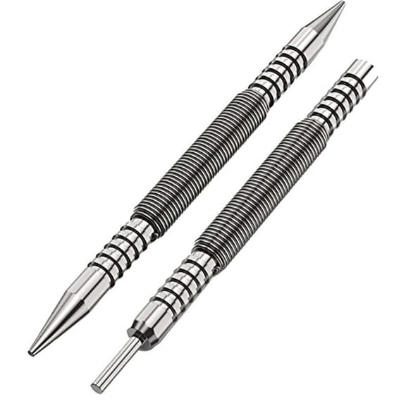 Spring Double End Nail Punch Set Center Hole Punch