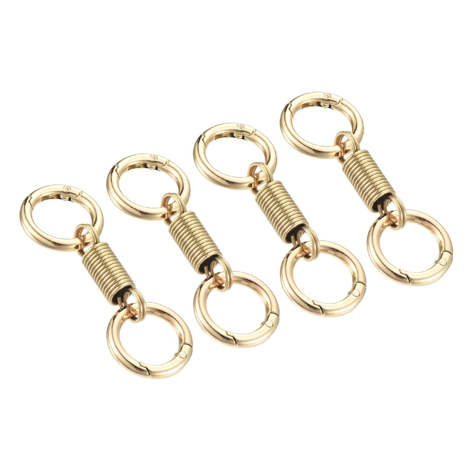 Spring Double Ring Keychain Dual Key Ring Holder Detachable Keychain ...