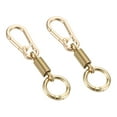 thumbnail image 1 of Spring Double Ring Keychain Holder Detachable Keychain Spring Shaped Accessories Gold 2, 1 of 7