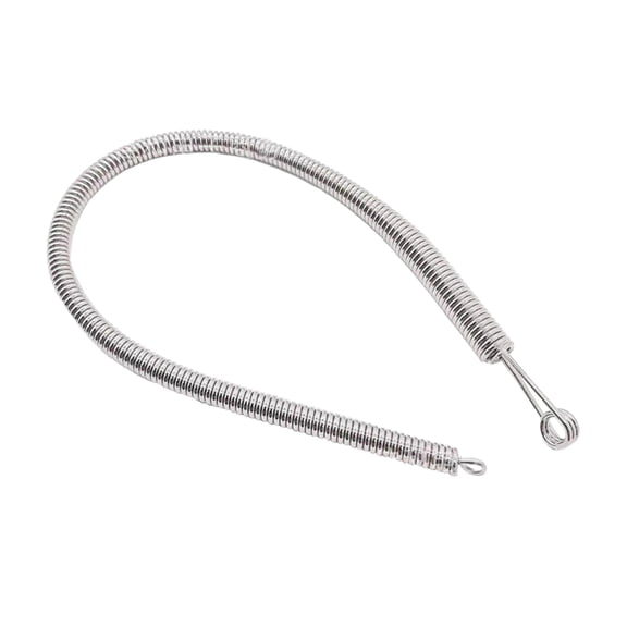 Spring Drawstring Needle Threader, DIY Rope Threader Clip, Drawstrings Replacement with Easy Threaders, Drawstring Threader Tool Set, for Drawstring Replacement for Hoodies, Pants(Silver,9.2x0.2")