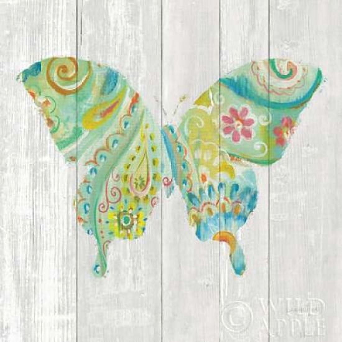 Spring Dream Paisley VIII Canvas Art - Danhui Nai (24 x 24)