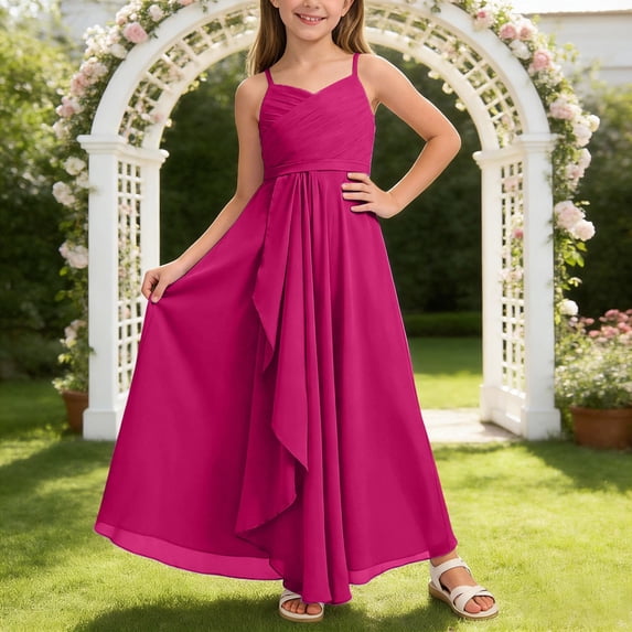 Spring Dresses Bowknot Design Dress Ruffle Short Sleeve Casual Fall Winter Holiday Flower Dress for Teens Elastic Waist for Holiday Party