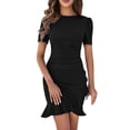 thumbnail image 1 of Spring Dresses For Women 2024 Dress Fashion Color Sleeveless Sleeve Sexy Short Mini Dress High Waist Midi Beach Dresses, 1 of 6